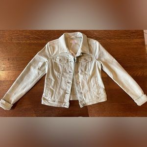 Loft mint green jean jacket - XS